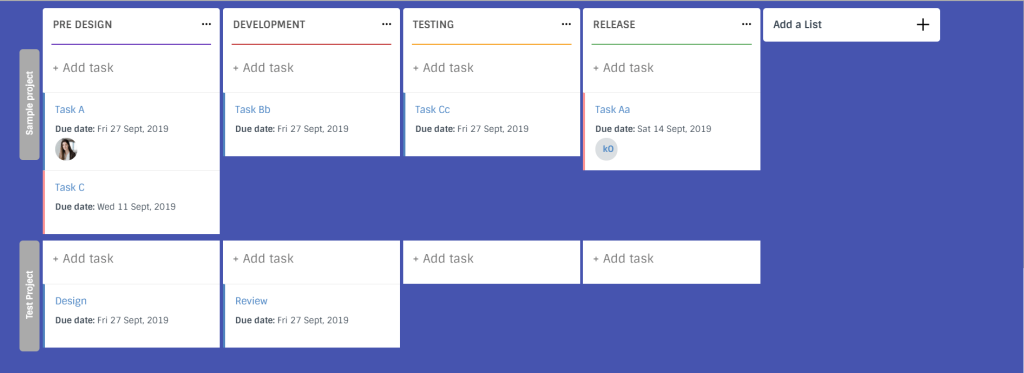 Kanban board